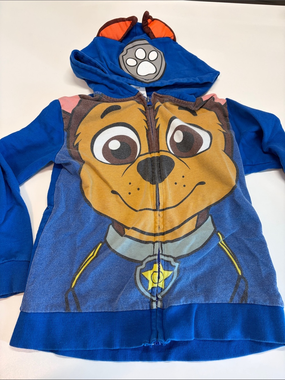 Paw Patrol Blue & Brown Chase Character Zip Hoodie